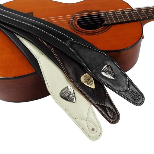 Sangle De Guitare Martin En Cuir Et Daim - Largeur 6,35 Cm - Longueur Réglable 96,5 à 137 Cm - Marron Avec Logo Gravé - Fabriquée Aux États-Unis