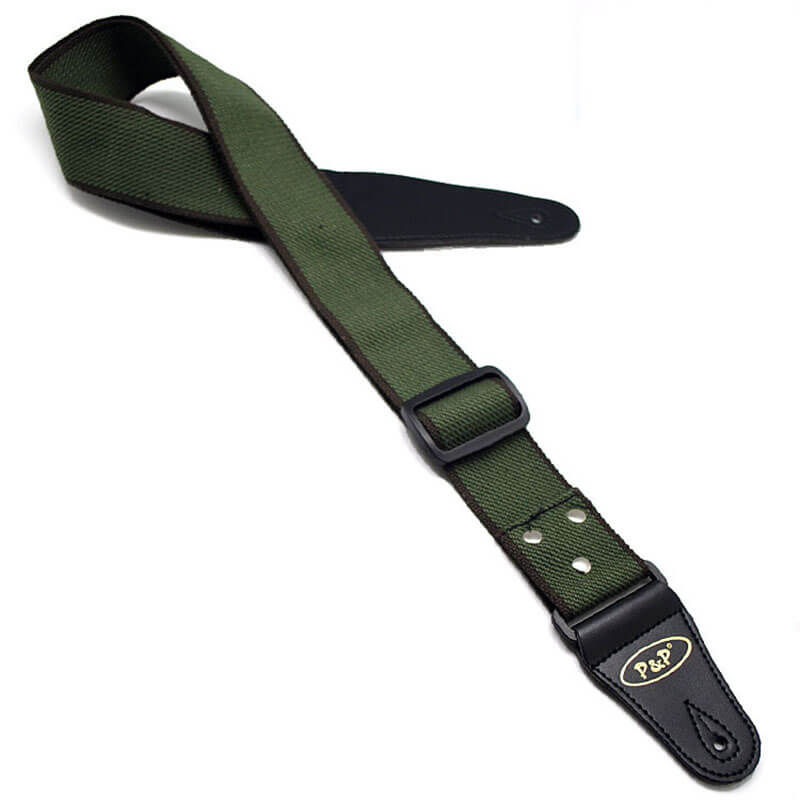 Sangle de couleur simple et unie en nylon pour guitare classique un classique