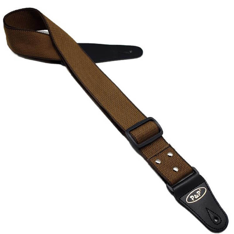 Sangle de couleur simple et unie en nylon pour guitare classique un classique