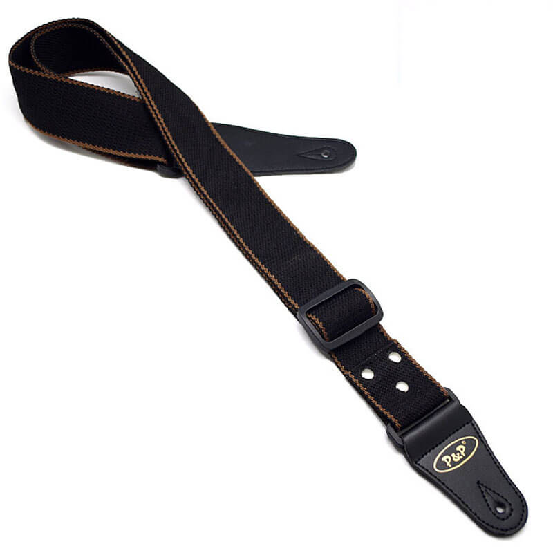 Sangle Poignée Cuir Pour Ampli Guitare - Remplacement Pour AS50DC/AS100D - Cuir Synthétique Renforcé - Noir/Marron